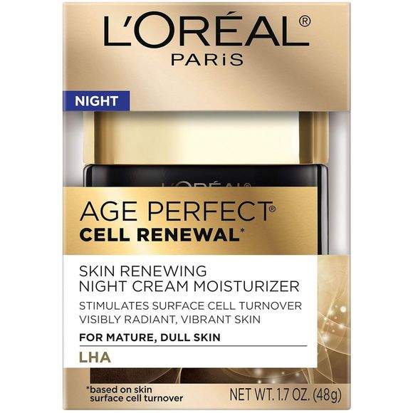 L'Oreal Paris | Age Perfect | Cell Renewal Night Cream | 1.7 oz | Salicylic Acid - Picture 1 of 8
